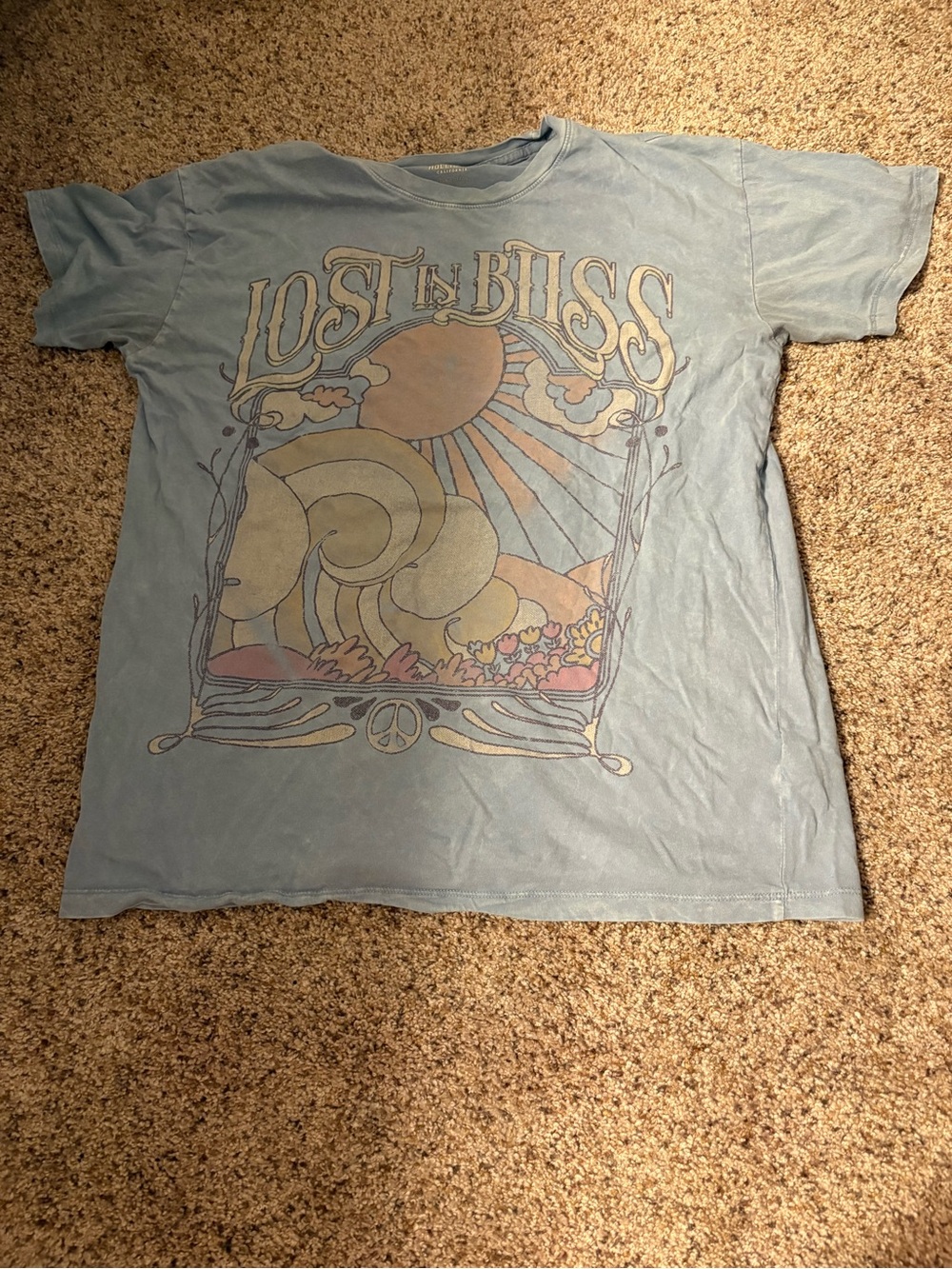 Hollister Light Blue 'Lost in Bliss' Graphic Tee - Women